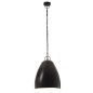 Candeeiro suspenso industrial redondo 25 W 32 cm E27 preto