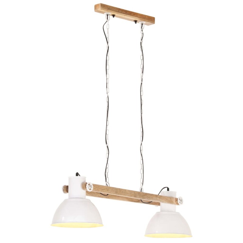 Candeeiro suspenso industrial 25 W 109 cm E27 branco-Candeeiros-Home Retail