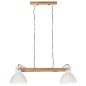 Candeeiro suspenso industrial 25 W 109 cm E27 branco