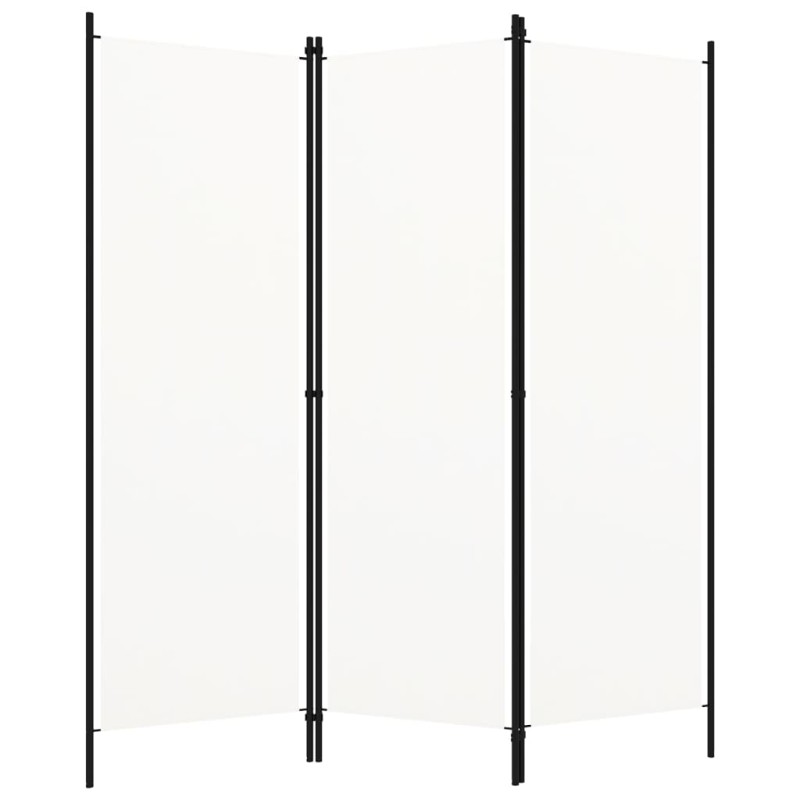 Divisória de quarto com 3 painéis 150x180 cm branco-Biombos-Home Retail