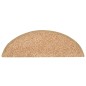 Tapete/carpete para degraus 15 pcs 56x17x3 cm dourado