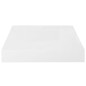 Prateleiras de parede suspensas 2 pcs 23x23,5x3,8cm MDF branco