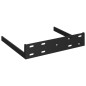 Prateleiras de parede suspensas 2 pcs 23x23,5x3,8cm MDF cinza