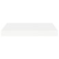 Prateleiras de parede suspensas 2 pcs 40x23x3,8cm MDF branco