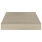 Prateleiras de parede suspensas 4pcs 23x23,5x3,8cm MDF carvalho