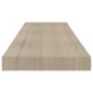 Prateleiras parede suspensas 2 pcs 80x23,5x3,8cm MDF carvalho