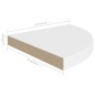 Prateleiras de canto suspensas 2 pcs 35x35x3,8 cm MDF branco