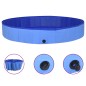 Piscina para cães dobrável 300x40 cm PVC azul