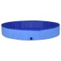 Piscina para cães dobrável 300x40 cm PVC azul