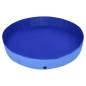 Piscina para cães dobrável 300x40 cm PVC azul