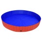 Piscina para cães dobrável 300x40 cm PVC vermelho