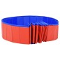 Piscina para cães dobrável 300x40 cm PVC vermelho