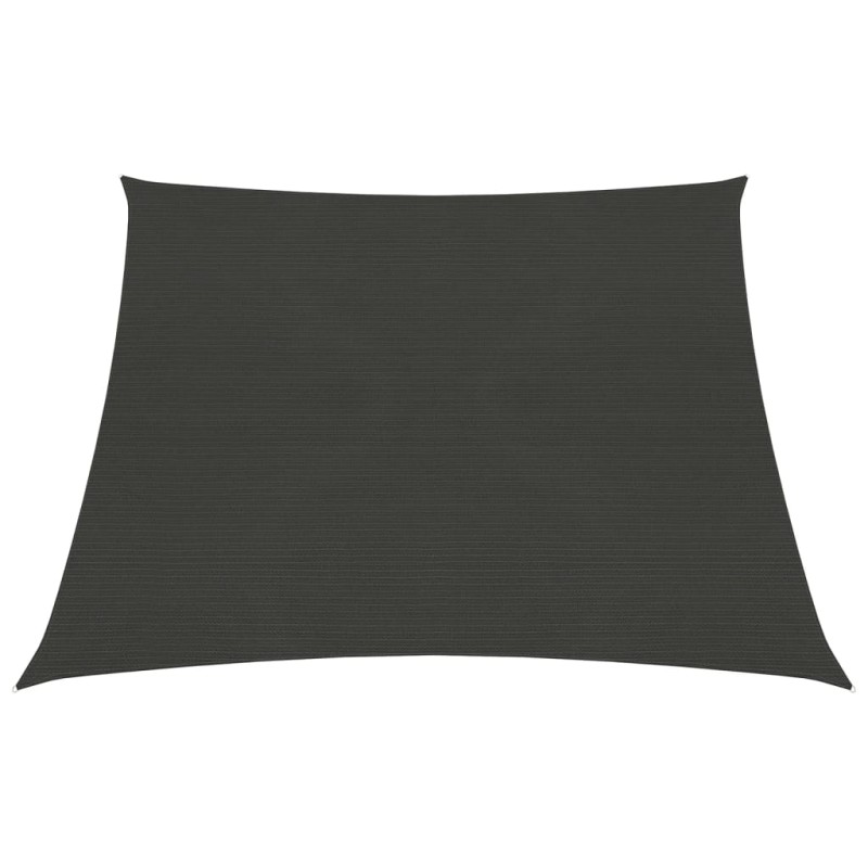 Para-sol estilo vela 160 g/m² 3/4x3 m PEAD antracite-Guarda-sóis e telas de varanda-Home Retail