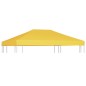 Cobertura de gazebo 270 g/m² 4x3 m amarelo