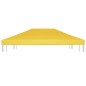 Cobertura de gazebo 270 g/m² 4x3 m amarelo