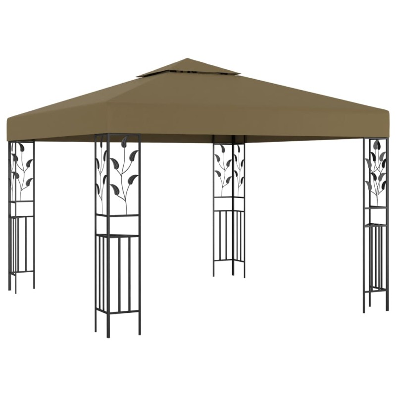 Gazebo 3x3 m 180 g/m² cinza-acastanhado-Toldos e gazebos-Home Retail