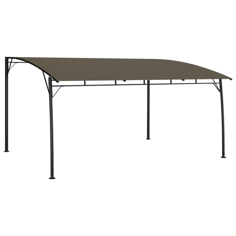 Toldo para-sol de jardim 4x3x2,55 m cinzento-acastanhado-Toldos e gazebos-Home Retail