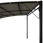 Toldo para-sol de jardim 4x3x2,55 m cinzento-acastanhado