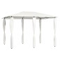 Gazebo 3x4x2,6 m com capas para postes 160 g/m² cor creme