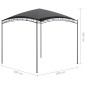 Gazebo 3x3x2,65 m 180 g/m² antracite