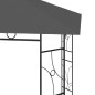 Gazebo 4x3x2,7 m 160 g/m² antracite