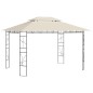 Gazebo 4x3x2,7 m 160 g/m² cor creme