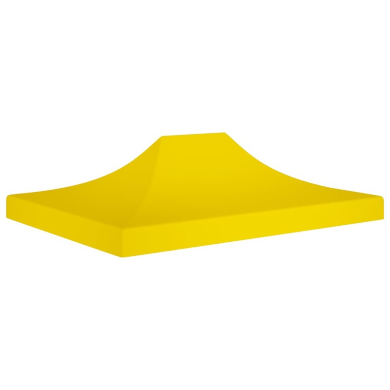 Teto para tenda de festas 4x3 m 270 g/m² amarelo-Topos para toldos e gazebos-Home Retail