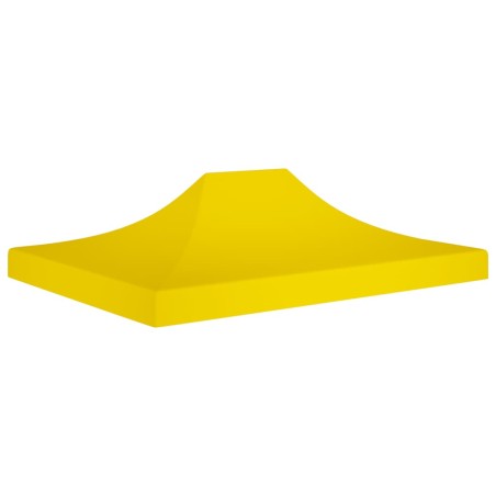 Teto para tenda de festas 4x3 m 270 g/m² amarelo