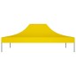 Teto para tenda de festas 4x3 m 270 g/m² amarelo