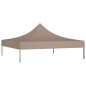 Teto para tenda de festas 3x3 m 270 g/m² cinzento-acastanhado