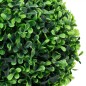 Plantas bolas de buxo artificiais c/ vasos 2 pcs 37 cm verde