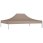 Teto para tenda de festas 4x3 m 270 g/m² cinzento-acastanhado