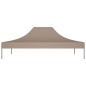 Teto para tenda de festas 4x3 m 270 g/m² cinzento-acastanhado