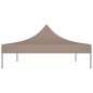 Teto para tenda de festas 4x3 m 270 g/m² cinzento-acastanhado