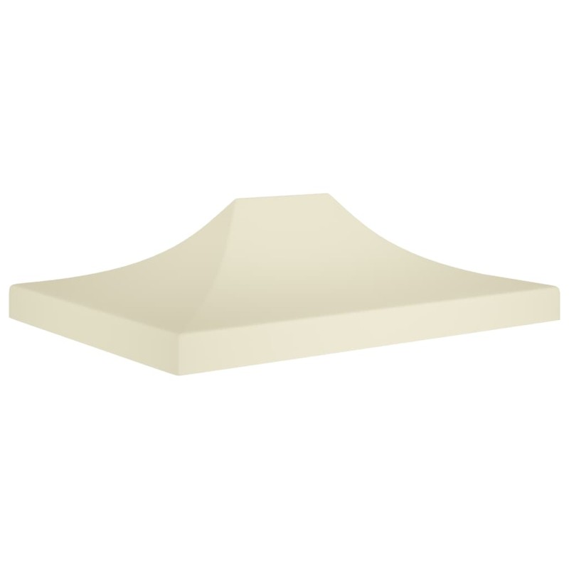 Teto para tenda de festas 4x3 m 270 g/m² cor creme-Topos para toldos e gazebos-Home Retail