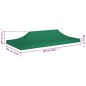 Teto para tenda de festas 6x3 m 270 g/m² verde