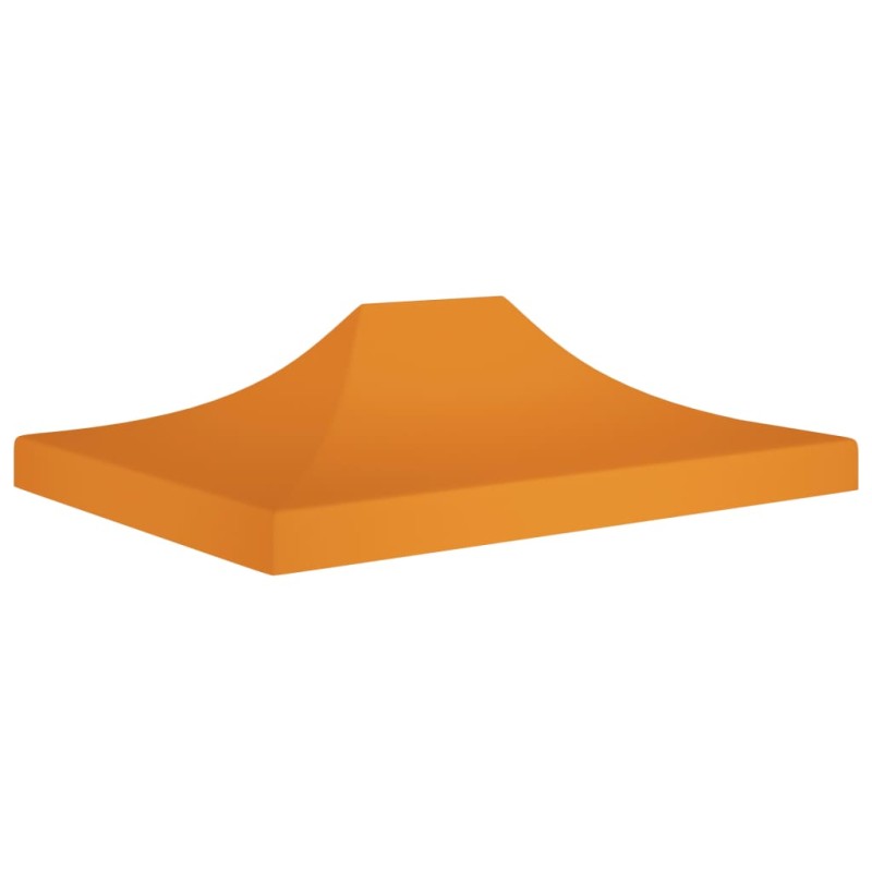 Teto para tenda de festas 4,5x3 m 270 g/m² laranja-Topos para toldos e gazebos-Home Retail