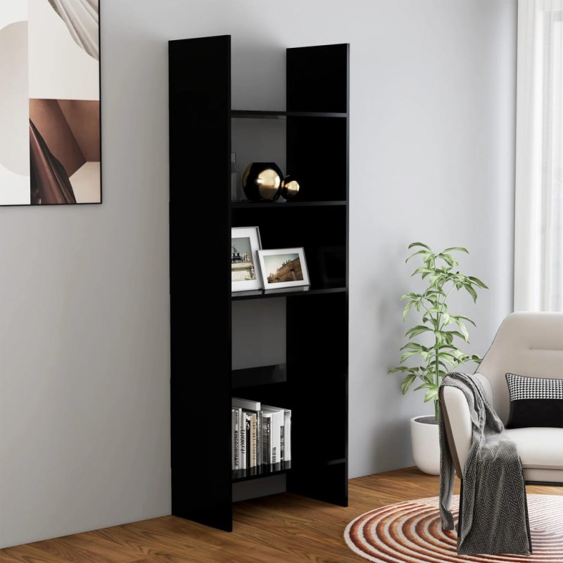 Estante 60x35x180 cm contraplacado preto-Estantes para livros-Home Retail