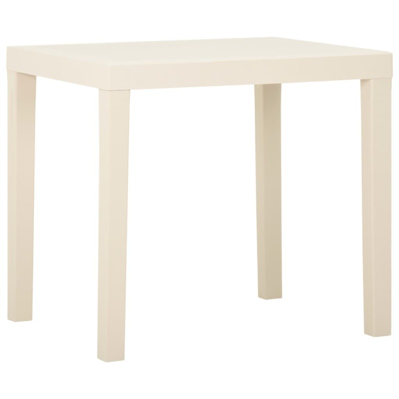 Mesa de jardim 79x65x72 cm plástico branco-Mesas de jardim-Home Retail