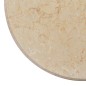 Tampo de mesa Ø50x2,5 cm mármore cor creme