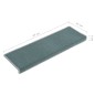 Tapete/carpete para degraus 15 pcs 65x21x4 cm azul