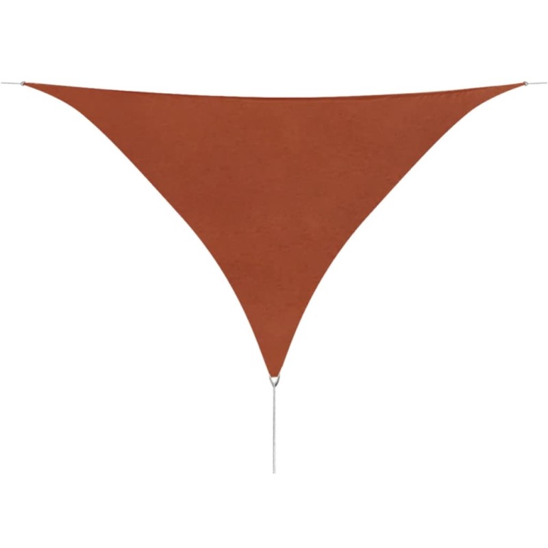 Guarda-Sol tecido Oxford triangular 5x5x5 m terracotta-Guarda-sóis e telas de varanda-Home Retail