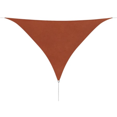 Guarda-Sol tecido Oxford triangular 5x5x5 m terracotta