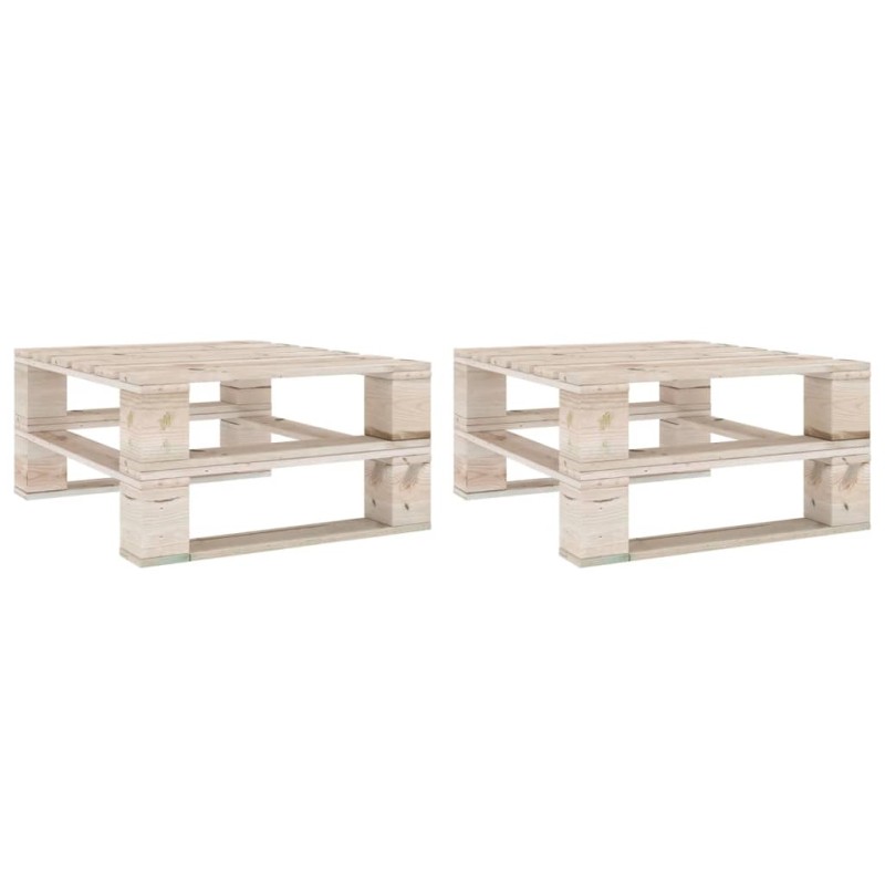 Mesas de paletes para jardim 2 pcs pinho impregnado-Mesas de jardim-Home Retail