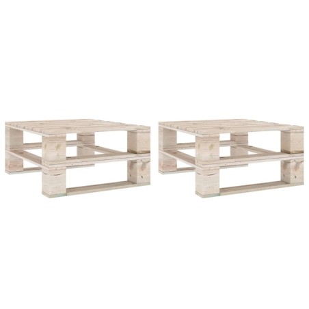 Mesas de paletes para jardim 2 pcs pinho impregnado