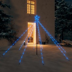 Iluminação para árvore de Natal int/ext 400 luzes LED 2,5m azul