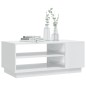 Mesa de centro 102x55x43 cm aglomerado branco brilhante