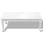 Mesa de centro 115x65x42 cm branco brilhante