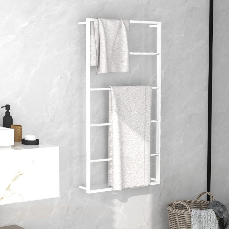 Toalheiro 60x10x116 cm aço branco-Porta-toalhas e suportes para toalhas-Home Retail