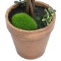 Plantas bolas de buxo artificiais c/ vasos 2 pcs 41 cm verde